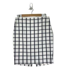 𝅺EXPRESS Black & White Checkered Pencil Skirt size Small